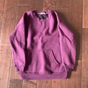 Purple Crewneck w/ Pockets